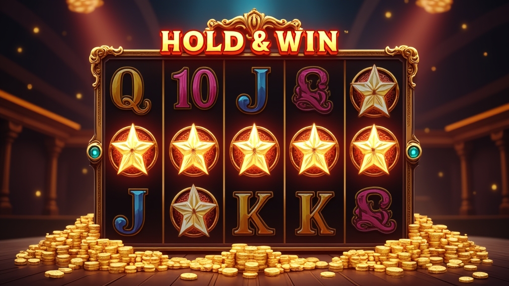 Hold and Win bonus feature with locked symbols and glowing virtual credits