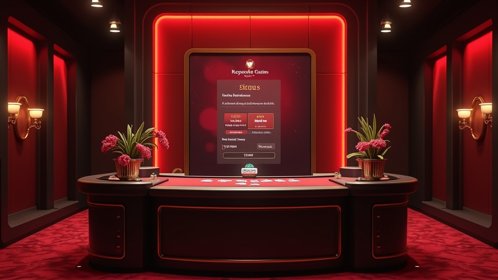Casino loyalty desk with recurring bonus cards and cashback chips